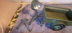 Vintage 1965 Hasbro GI JOE Jeep Combat Set #7000 Cannon, Search Light & Trailer
