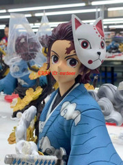 In Stock Demon Slayer Kamado Tanjirou Resin Bust Model 1/4 Scae Blue Sky Studios