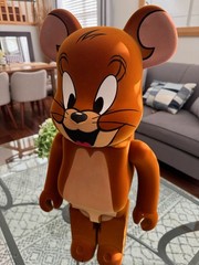 Medicom BE@RBRICK Tom & Jerry Jerry Flocky 1000% Bearbrick Figure No Box