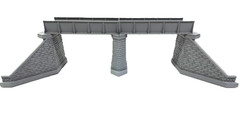 1:18 Scale Modular Railway Bridge Diorama for 4-Inch Action Figure Massive 29 in