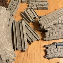 Thomas Tank 50 Piece Beige Brown Gray Trackmaster Train Tracks Lot Replacement +
