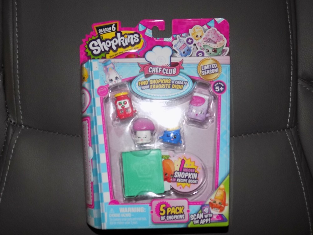 SHOPKINS Chef Club Limited Editon W/PATSY PASTA Pack of 5 SEASON 6 NEW