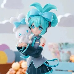 Hot 20CM Anime Hatsune Miku X Cinnamoroll Figure Anime Peripheral Collectible