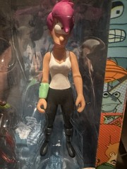 Futurama LEELA 6” figure w/ Robot Devil Build-A-Bot Part 2007 Toynami NEW