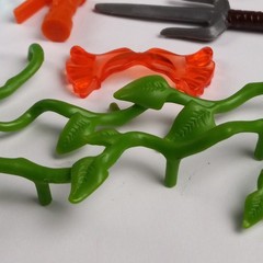 Mixed Lot Unidentified Toy Accessories Weapons Miscellaneous Small Junk