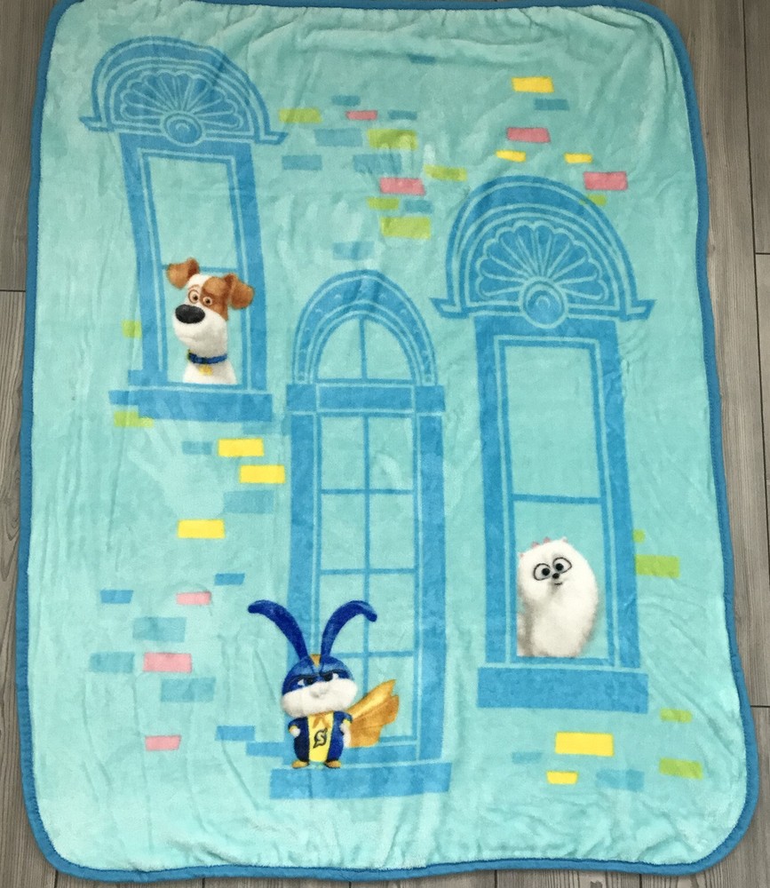 The Secret Life Of Pets 2 Plush Throw Blanket Lovey 37×47” Very Hard To Find!