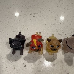6 Disney Jr Puppy Dog Pals Toy Figures Rolly Rufus Bingo Just Play PVC 2″ Lot