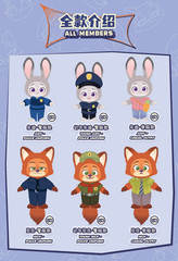 💡 TOPTOY x Disney Zootopia 2 Nick & Judy’s Growth Journey One Random Blind Box