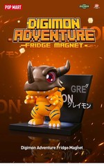 POP MART x Digimon Adventure Fridge Magnet Confirmed Figure Dolls Toy Open Box
