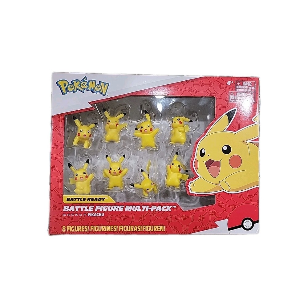 Pokemon Battle Ready Pikachu Figure Multi 8-Pack New