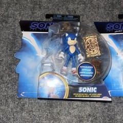 Sonic 2 Movie 4 Inch Figures Sonic with Map And Tails New Damaged Boxes See Pics