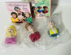 The Golden Girls Finger Puppets Vinyl Figures w/mini Book! (Has Box Damage)