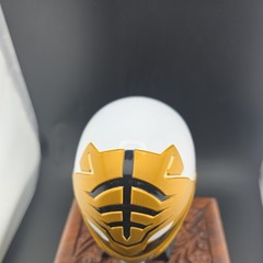 2 Power Rangers Legacy White And Red Ranger Replica Helmet Mini 1:4 Scale used