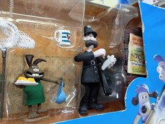 Wallace & Gromit Curse Of Were Rabbit Carrot Collector Figure Set 2005 w/Box SEE