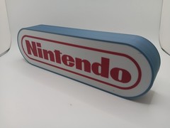 Retro Nintendo logo lightbox light box sign display