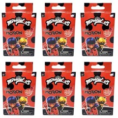 Miraculous Ladybug Chibi In Motion Clip-On Danglers Lot of 6 NEW Blind Boxes