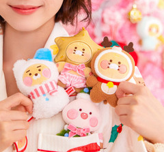 KAKAO Friends CHRISTMAS Ryan Apeach PLUSH Keyring Hanging Charm *US-dt Paid
