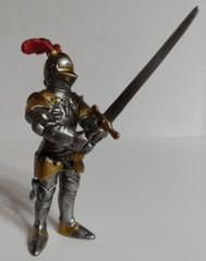 Schleich Knight Broad Sword Gold Silver Red Plume Toy Retired Vintage 2003