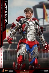 Hot Toys Iron Man 2 Tony Stark Mark V Suit Up Version Deluxe 1/6 Figure In Stock
