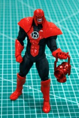 Custom Large Red Power Battery for 6in. figure 1:12 metallic lantern