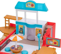 Jazwares Carry Case Beach Battle Playset – Portable Transforming Backpack Plays