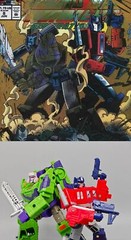 3D DIY Comic Gun Sticker Upgrade Kit For Legacy United G1 OP Prime Grimlock