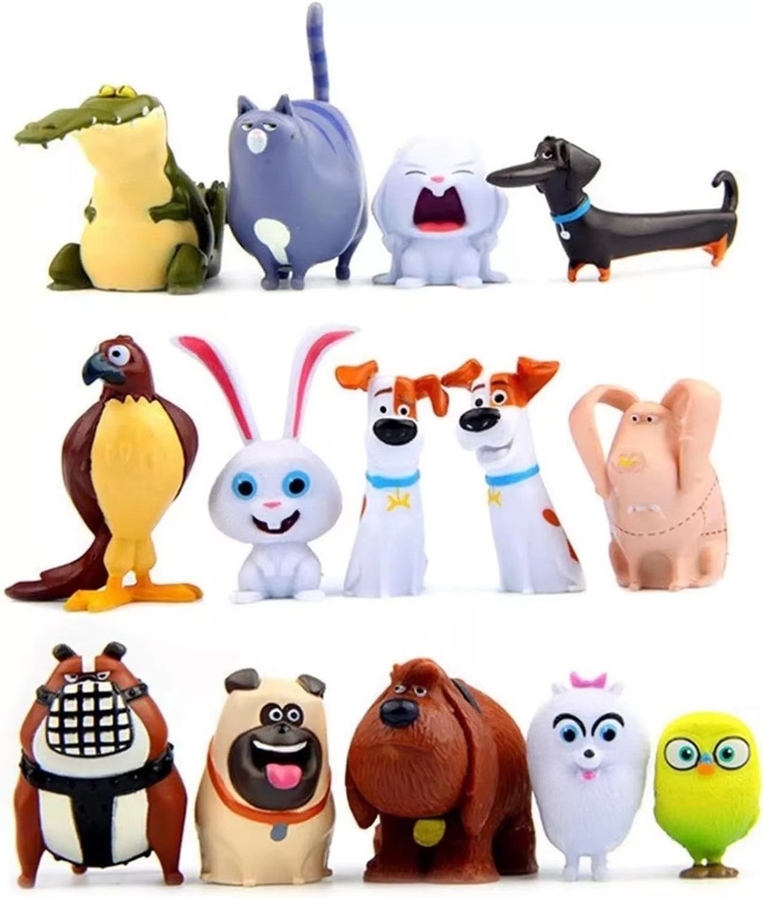 14 pcs / Sets The Secret Life of Pets PVC Cake Toppers Mini Figures Free Ship