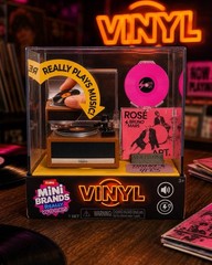 ZURU Mini Brands Vinyl Really Works Record Player ROSÉ Bruno Mars APT. NEW