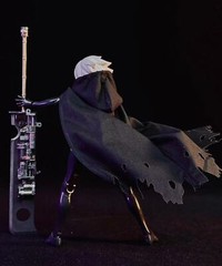1/12 black Cape cloak Hoodie for 6″ figure Luke SHF Nota Mezco MixMax ❶USA❶