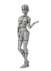 Body-chan Yabuki Edition Figure Wire Frame Gray 5.3 inches New
