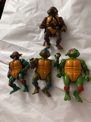 Teenage Mutant Ninja Turtles Figures TMNT 1988 Mirage Studios Playmates Set Of 4