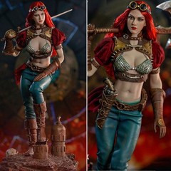 1/6 12″ Punk Red Sonja Female DELUXE Figure Phicen TBLeague PL2019-140
