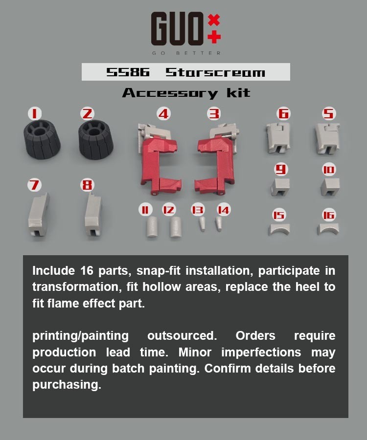 Gobetter studio GB-1170 upgrade kits for SS86 Starscream,in stock