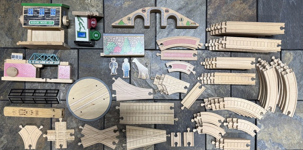 Thomas & Friends Wooden Railway Track, Draw Bridge, Sodor Wood & More – BIG LOT