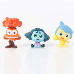 9pcs/Set Mini Inside Out 2 Action Figure Toy Cartoon Movie Joy Anxiety Anger