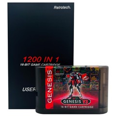 Super 1200 In 1 V3 Game Cartridge For Sega Genesis And MegaDrive Console – Cl…