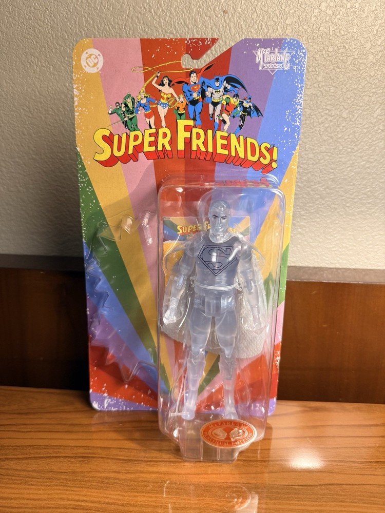 McFarlane Toys DC Retro Super Friends Superman Crystallize Red Platinum New 2026