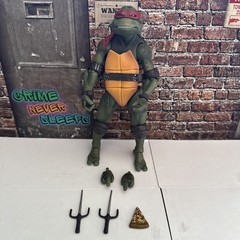 2018 NECA Teenage Mutant Ninja Turtles 1990 Movie Raphael 7″ Figure 99% Complete