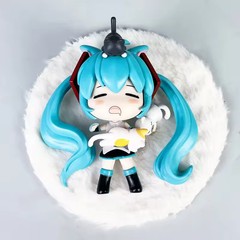 11CM Hatsune Miku Sleeping Anime Action Figure Desktop Ornament Kawaii