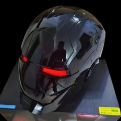 AUTOKING Iron Man MK5 1:1 Helmet Black Mask Cosplay Full Wearable Voice-control