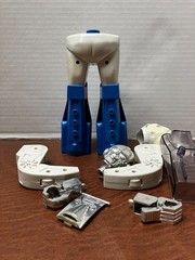 Vintage Micronauts Biotron Parts Lot w/ Metal Hands Head Canopy 1977 Original !
