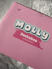 100% AUTHENTIC Pop Mart MOLLY PEEK A BOO 1/8 Action Figure – Regular (WHITE Cat)