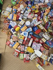 Large Mixed Lot Surprise Zuru Mini Brands over 350 pieces with shelves golden