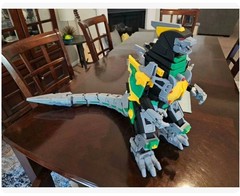 32/25/17CM Kyoryu Sentai Zyuranger Dragonzord Dragonlord 3D Print Model Kits Toy