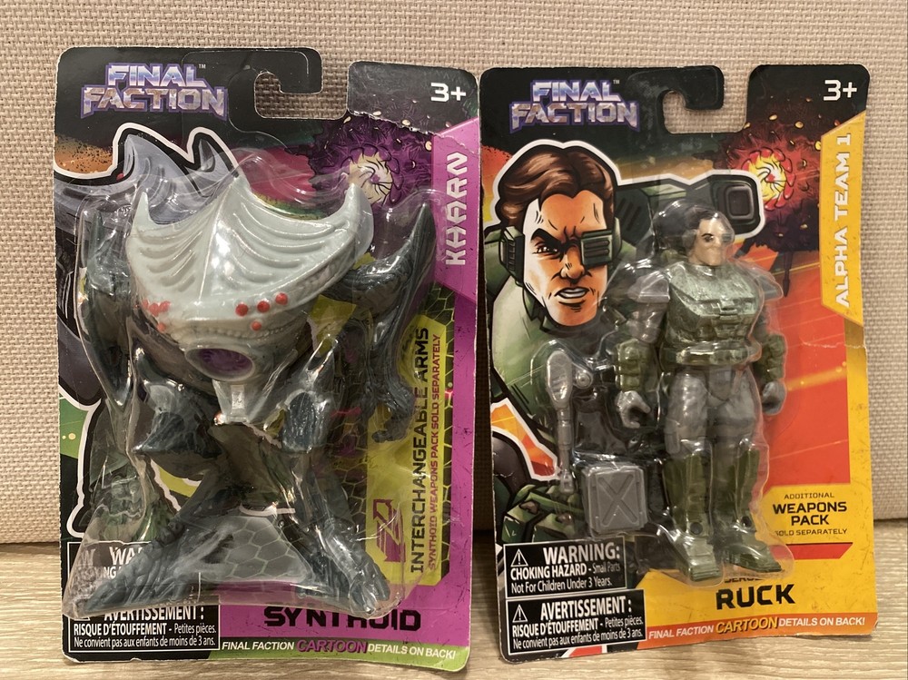 Final Faction Synthoid & Sargent Ruck Action Figures New In Package