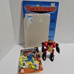 1980S VINTAGE: STARRIORS WASTORS : GOUGE – Complete With Backing Card And Comic