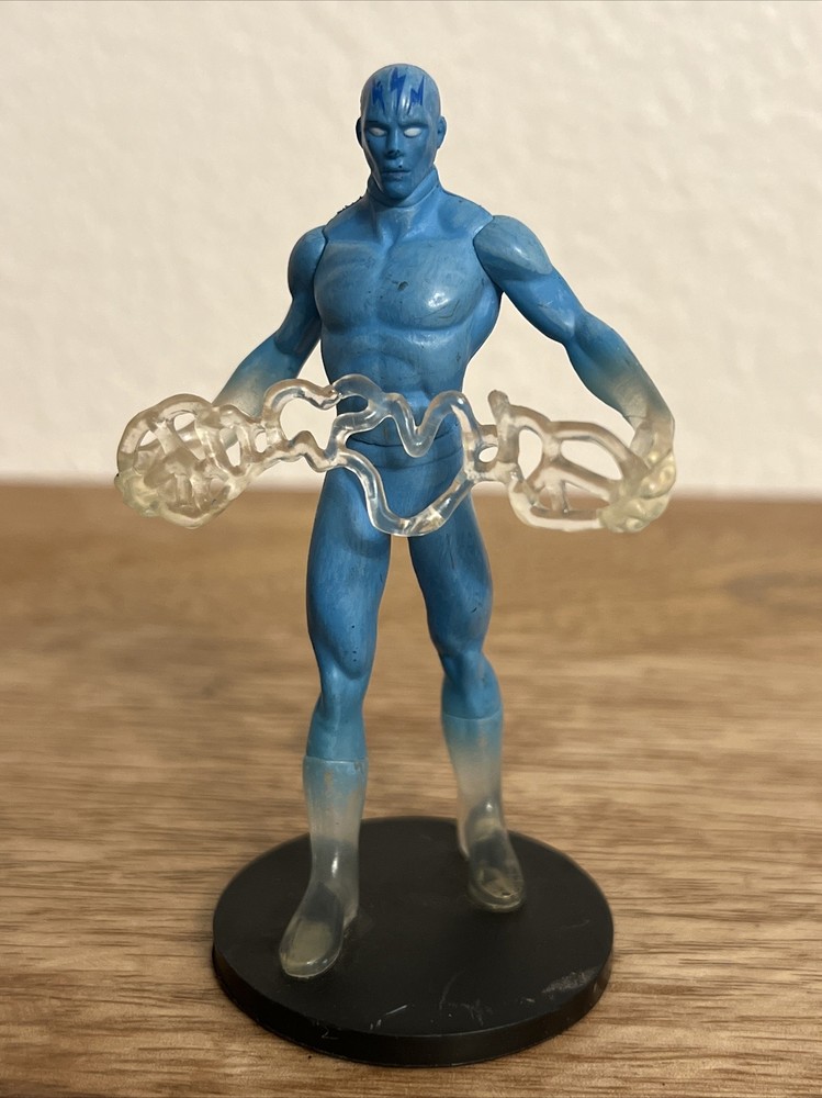 ELECTRO SPIDER MAN 3.5” ACTION FIGURE PLASTIC PVC TOY ON BASE