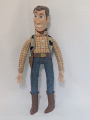 Vintage Disney Pixar Thinkway Toy Story Woody Pull String Doll 15” DOESNT WORK