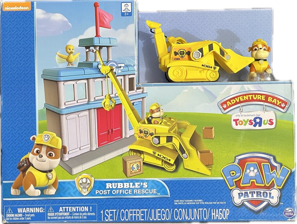 Paw Patrol Rubble’s post office Rescue RARE HTF NEW