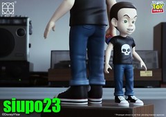 Herocross ~ HVS #023 Disney Toy Story 12″ Sid & 6.5″ Scud Figure